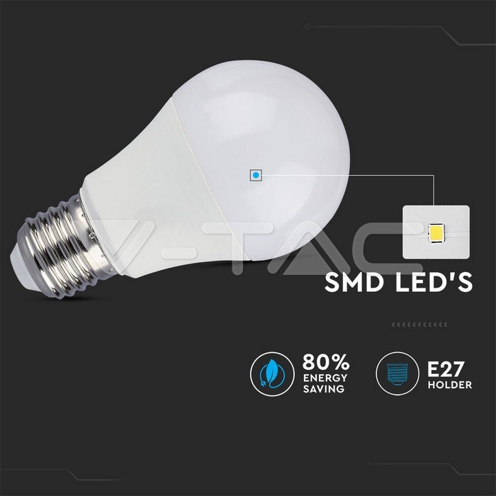 LED Bulb - 9W E27 A60 Thermoplastic 3Step Dimming 2700K 2 PCS/Blister 