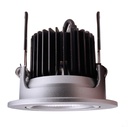 LED vgradna stropna svetilka COB 68 CCT, 8 W, 2500-6500 K, srebrna