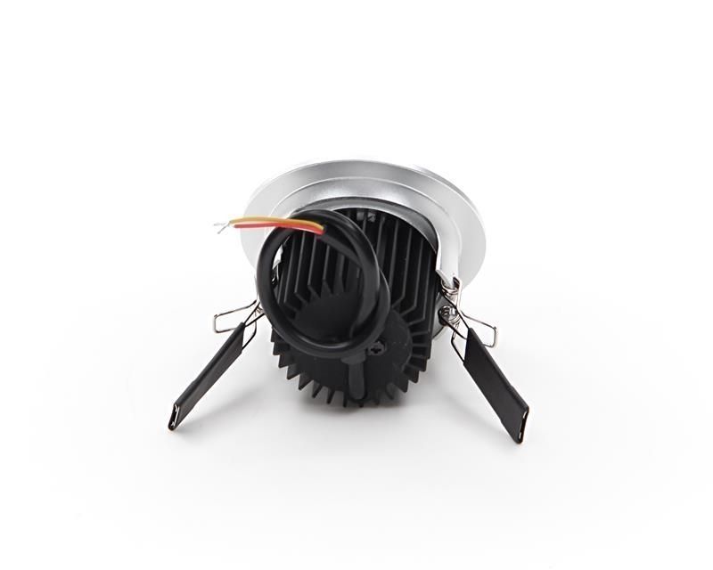 LED vgradna stropna svetilka COB 68 CCT, 8 W, 2500-6500 K, srebrna