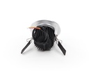 LED vgradna stropna svetilka COB 68 CCT, 8 W, 2500-6500 K, srebrna