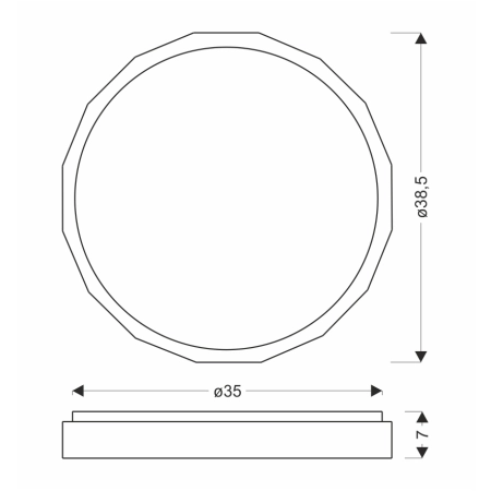 LED Ceiling light Cadix