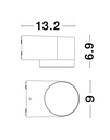 Outdoor wall light Nus - 1 5