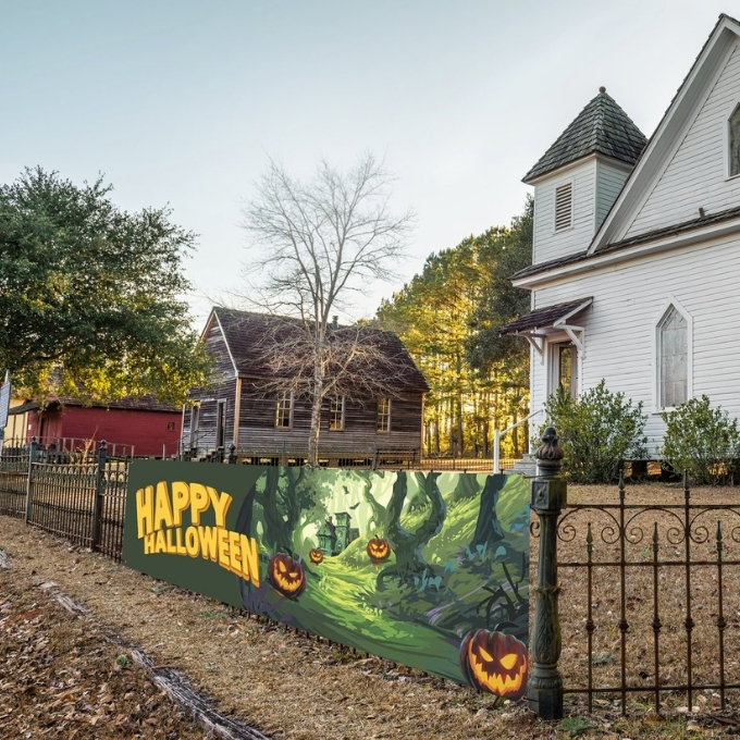 Banner - Haunted forest - 300 x 90 cm