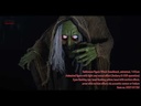 Witch hunchback - animated - 50 x 100 x 155 cm