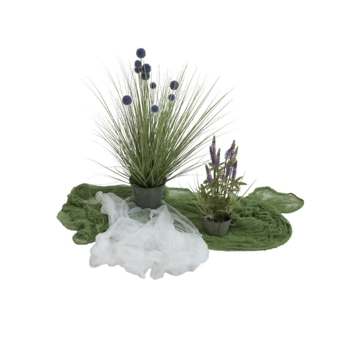 Tkanina - fino bela - 400 x 165 cm