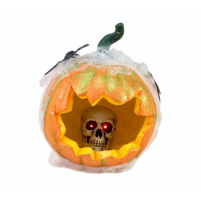 Pumpkin in spider web - 25 x 25 cm