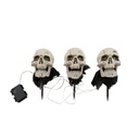 Skeleton head with stake - 3x - 29 cm