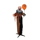 Clown with balloon - animated - 40 x 80 x 170 cm