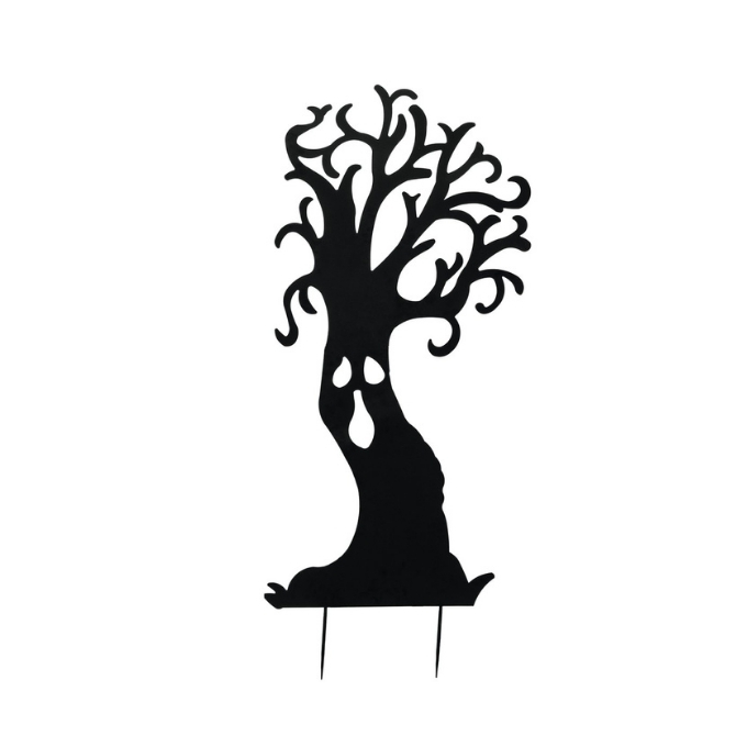 Silhouette metal ghost tree - 75 x 150 cm
