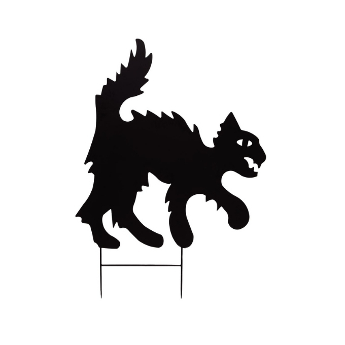 Silhouette metal cat - 45 x 53 cm