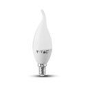 LED sijalka - SAMSUNG čip 5.5W E14 svečka plamen plastika 4000K