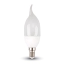 LED sijalka - 4W E14 svečka plamen 4500K
