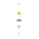 Otroška viseča svetilka Star, Cloud & Heart