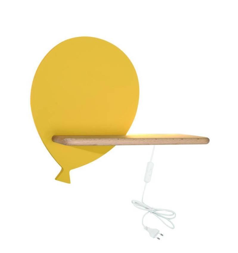 LED otroška stenska svetilka Balloon s kablom