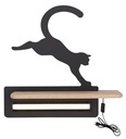 LED otroška stenska svetilka Jumping Cat s kablom
