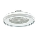 45W LED Box Fan With Ceiling Light RF Control 3in1 Motor Grey Ring 