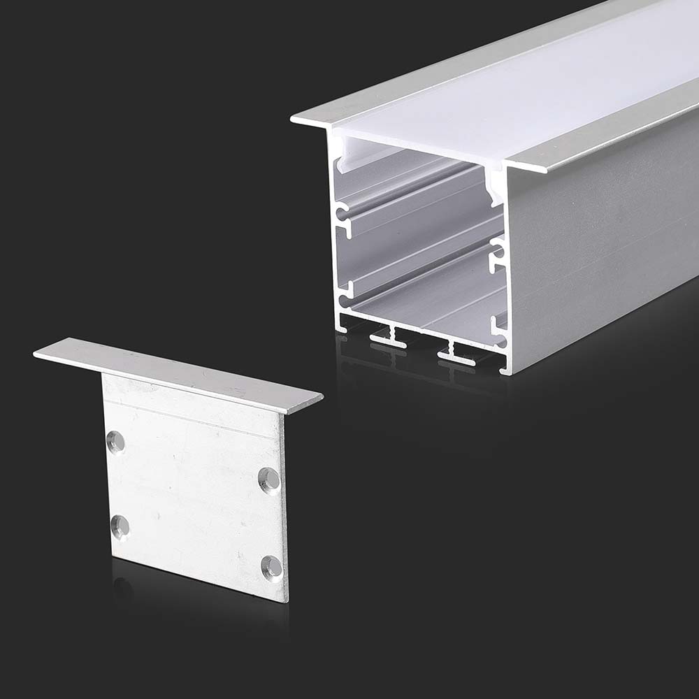 Led Strip Mounting Kit With Diffuser Aluminum White Housing 2000*50*35MM 