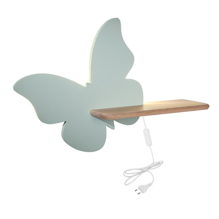 Kids LED wall light Butterfly with cable