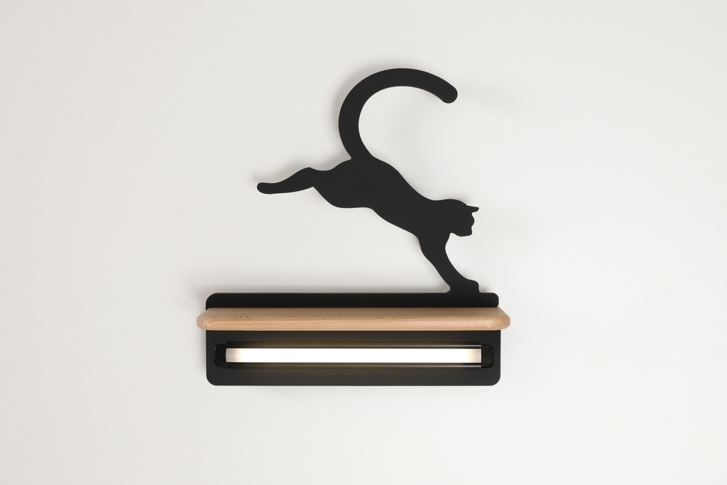 LED otroška stenska svetilka Jumping Cat