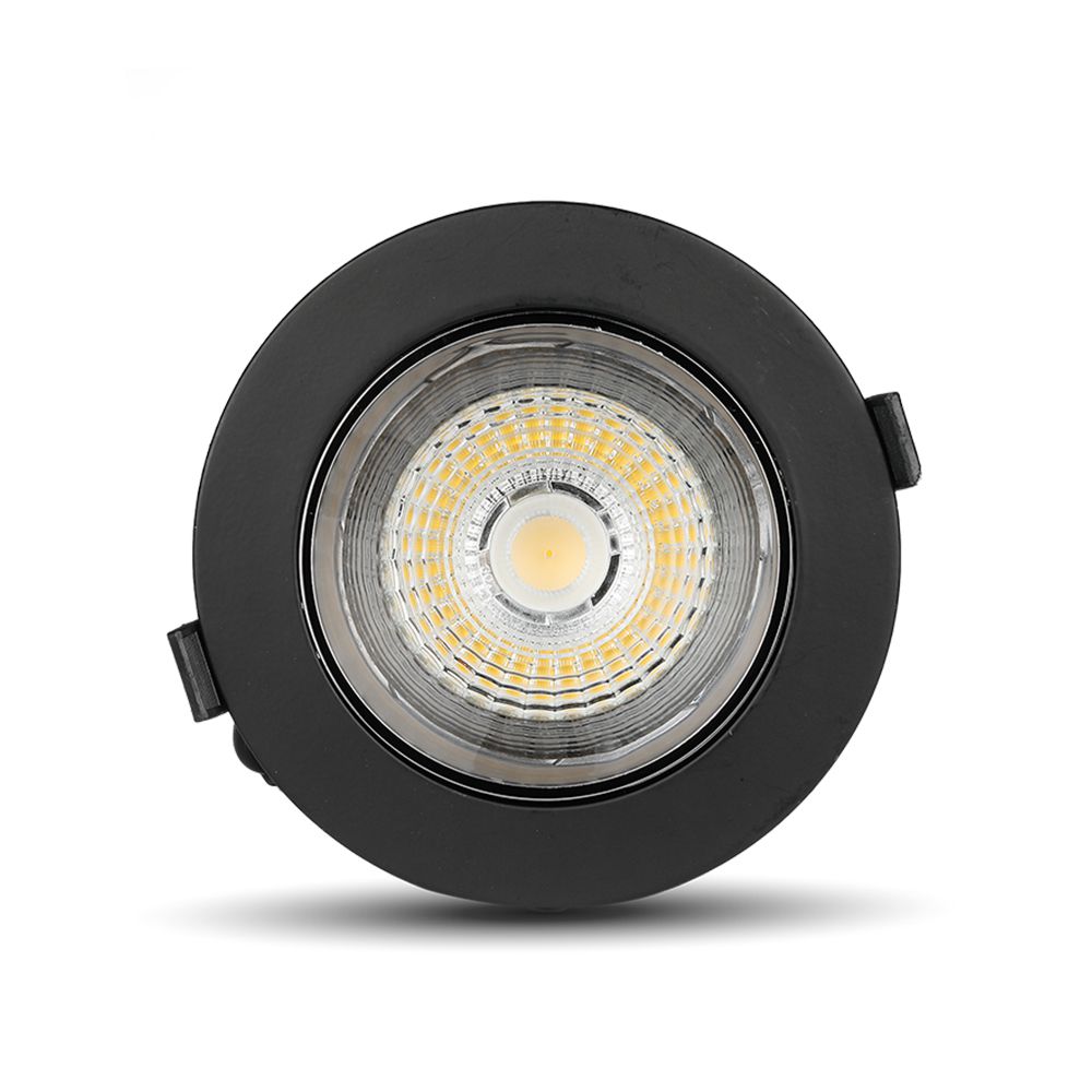 LED vgradna svetilka 10W SAMSUNG čip COB reflektor črno ohišje