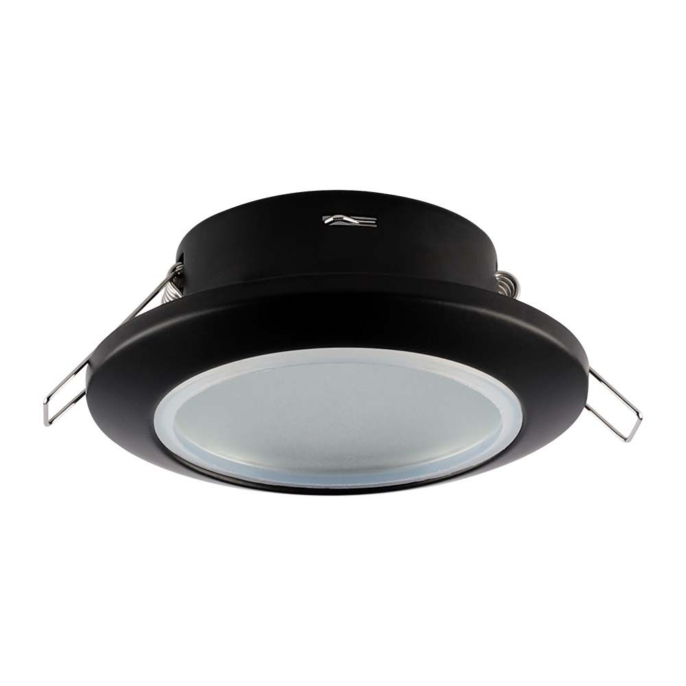 Okvir za reflektor GU10, okrogel, IP44, črn