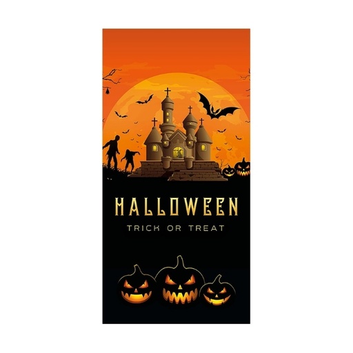 Banner - Haunted house - 90 x 180 cm