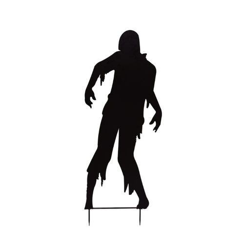 Silhouette metal zombie man - 60 x 135 cm