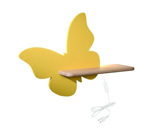 Kids LED wall light Butterfly with cable
