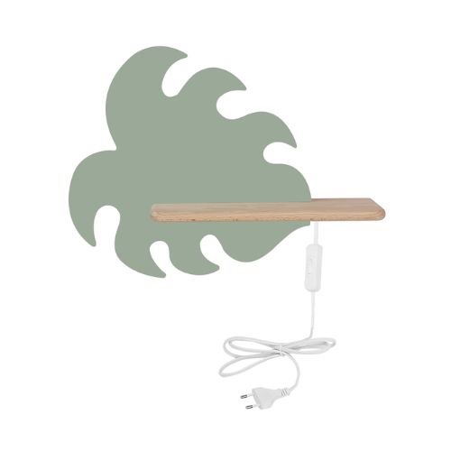 Kids LED wall light Monstera with cable