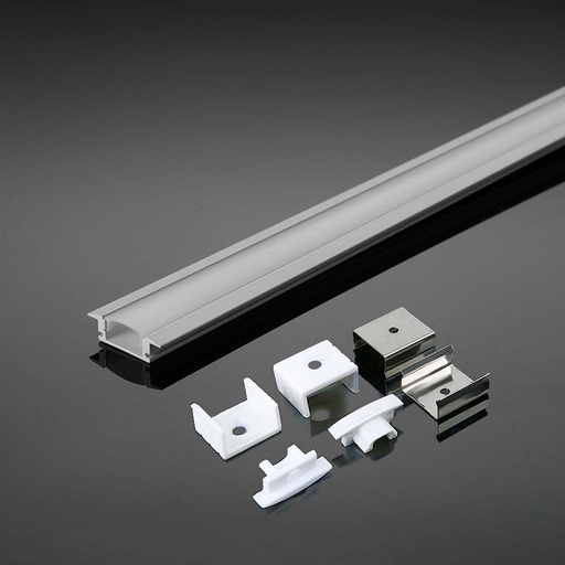 Led Strip Mounting Kit With Diffuser Aluminum 2000* 24.7*7MM White Housing 