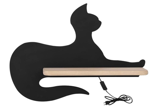 Kids LED wall light Cat with cable